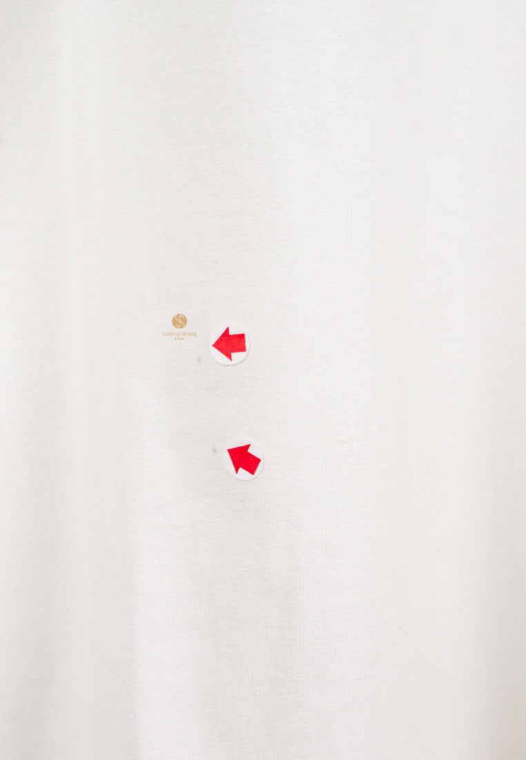 [DEFECT SALE 319] Overfit T-Shirts [Cherish Belly] Cream size S