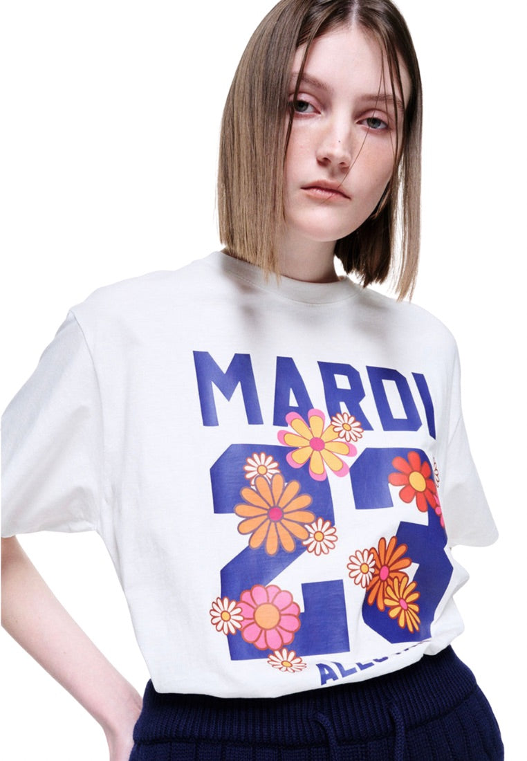 Tshirt Numero 23 Ivory Navy