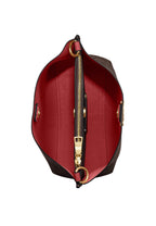 Mollie Bucket Bag 22 In Signature Canvas Brown 1941 Red