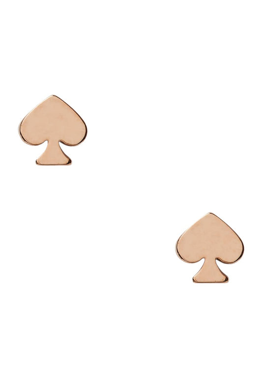 Signature Spade Mini Studs Rose Gold
