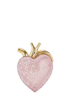 Maren Artificial Crystal Heart Shaped Bag - Pink