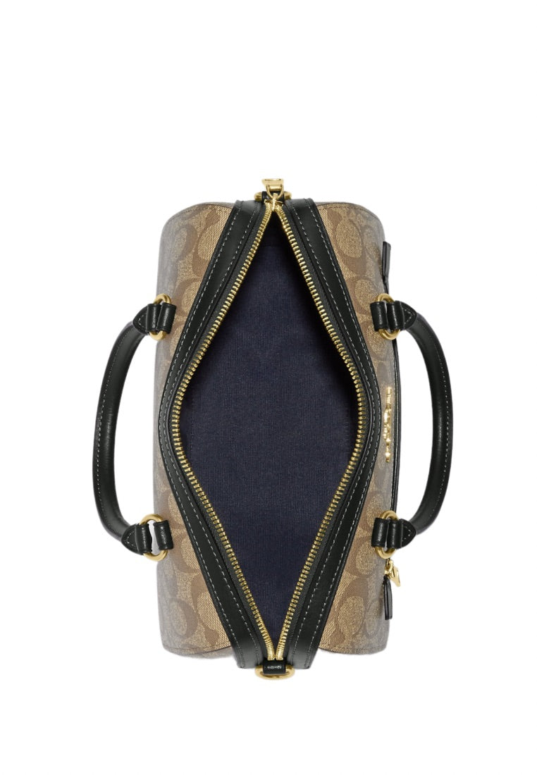 Rowan Satchel In Signature Canvas Amazon Green