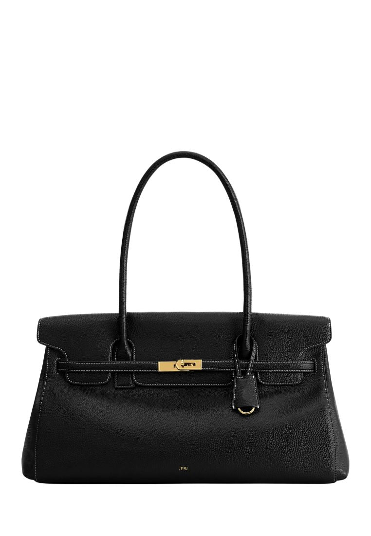 Yara Large Shoulder Bag - Black