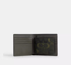 3-In-1 Wallet In Signature Camo Print Green