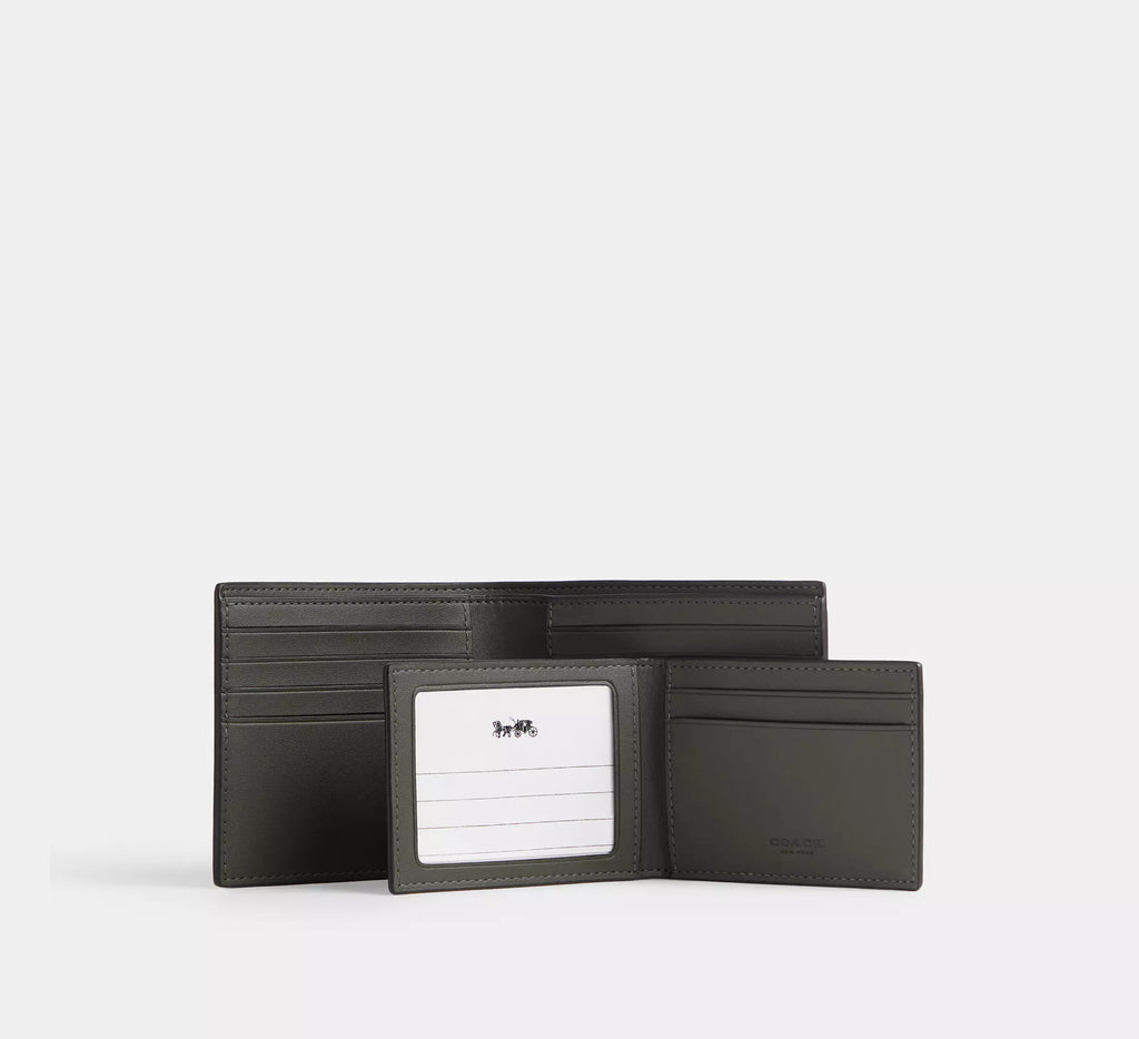 3-In-1 Wallet In Signature Camo Print Green