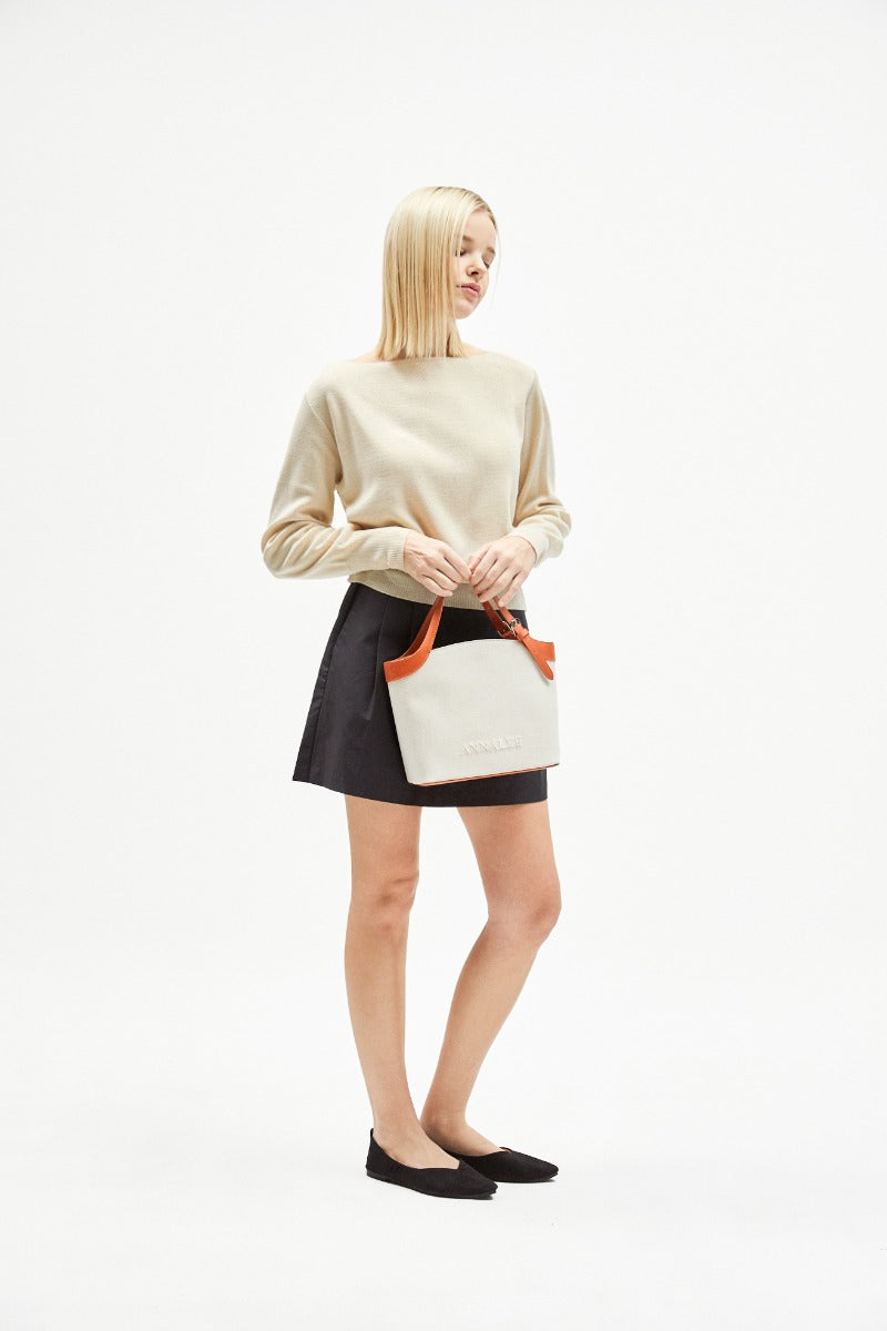 Aileen Canvas Bag L / Brown