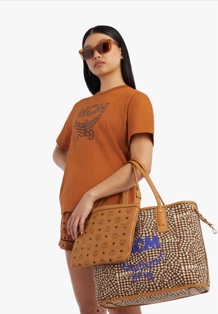 Reversible Liz Shopper in Visetos Cognac