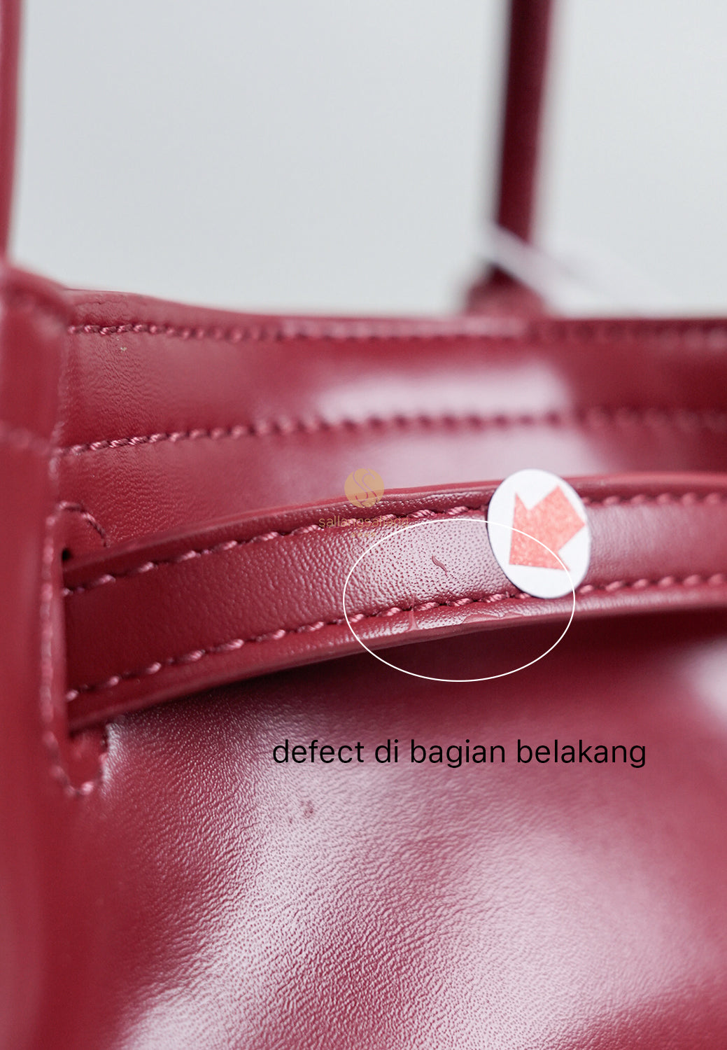 [DEFECT SALE 478] Hana Mini Tote Bag claret