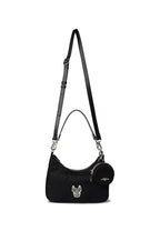 Jacquard Monogram Hobo Bag Black
