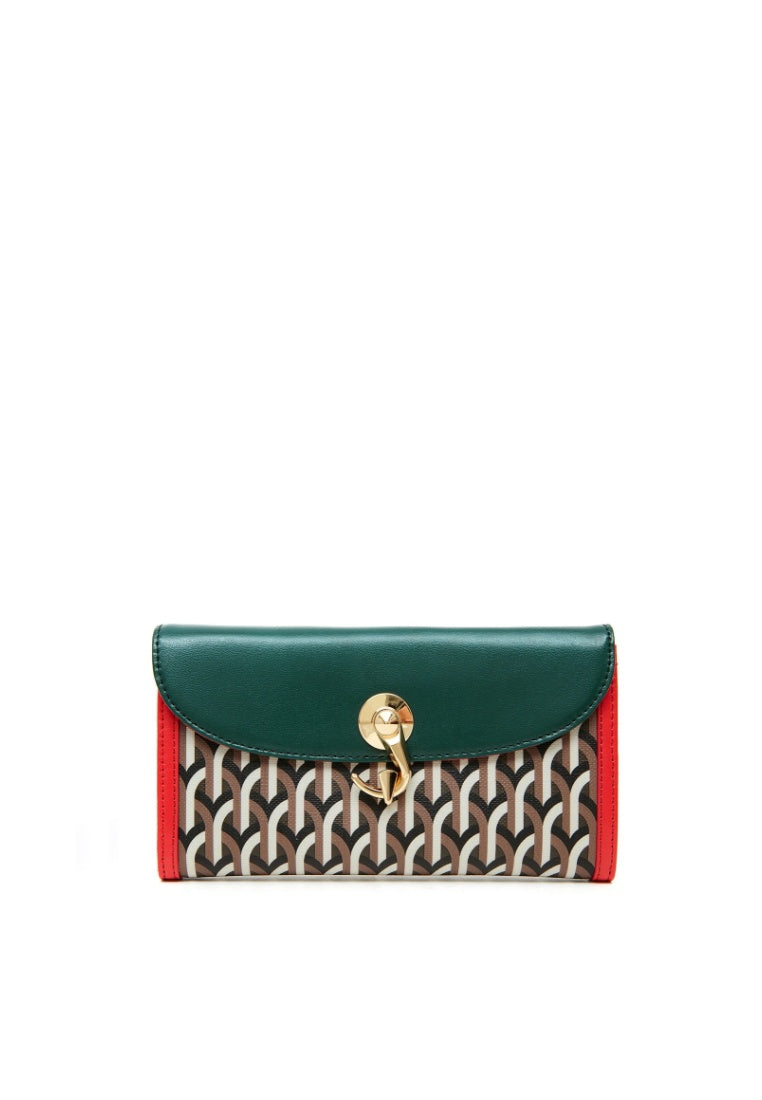 [DEFECT SALE 256] CONTINENTAL WALLET MULTI GREEN