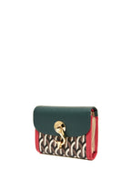 Half Wallet Multi Green
