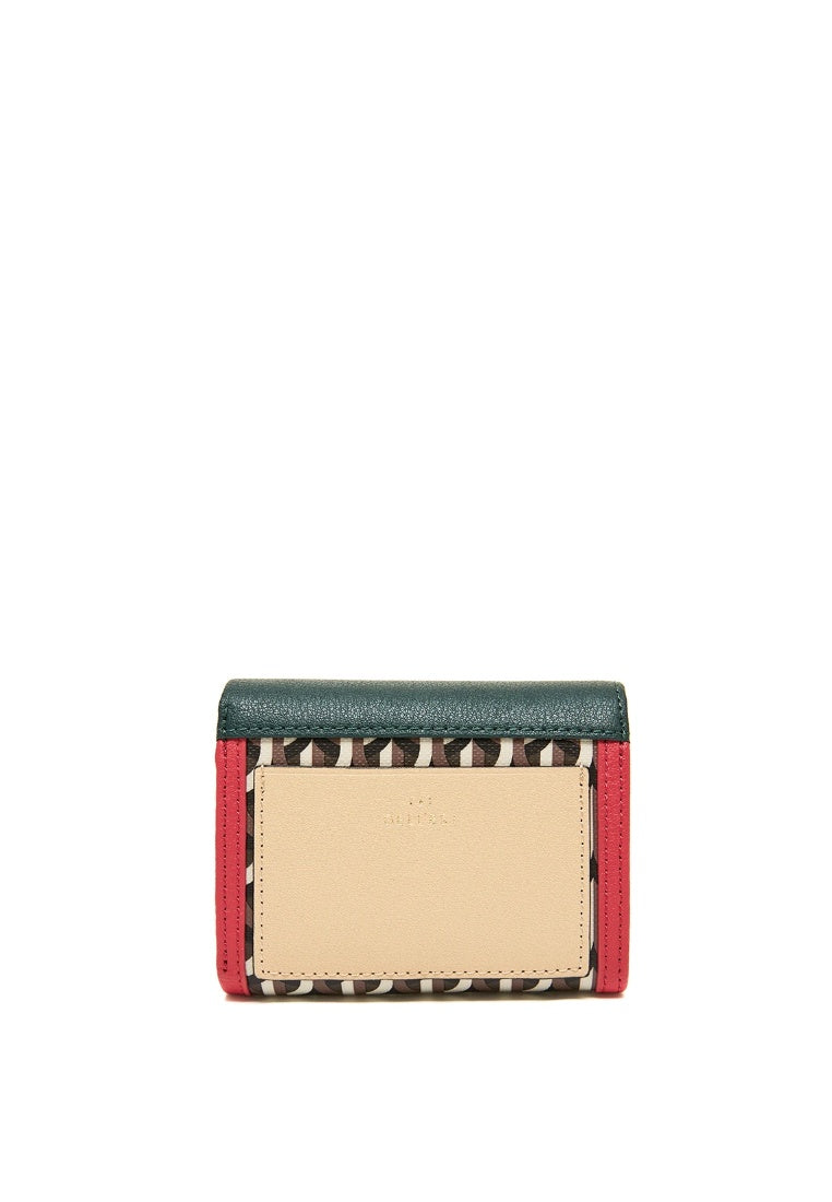 Half Wallet Multi Green