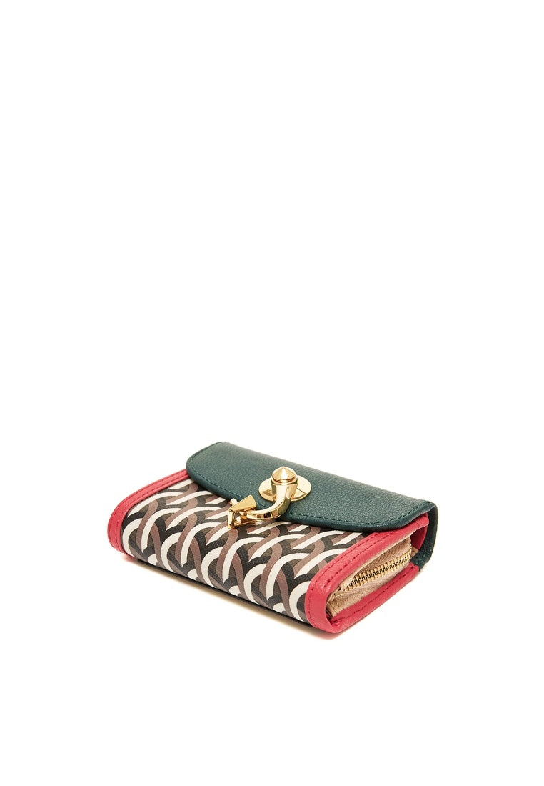 Half Wallet Multi Green