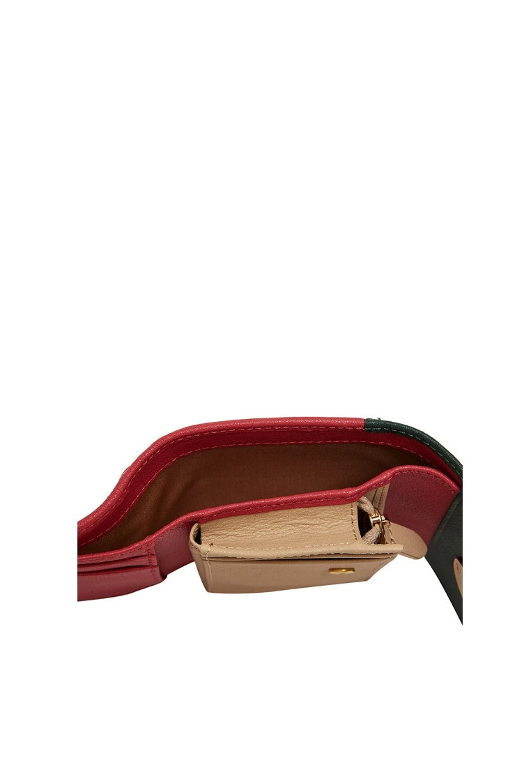 Half Wallet Multi Green