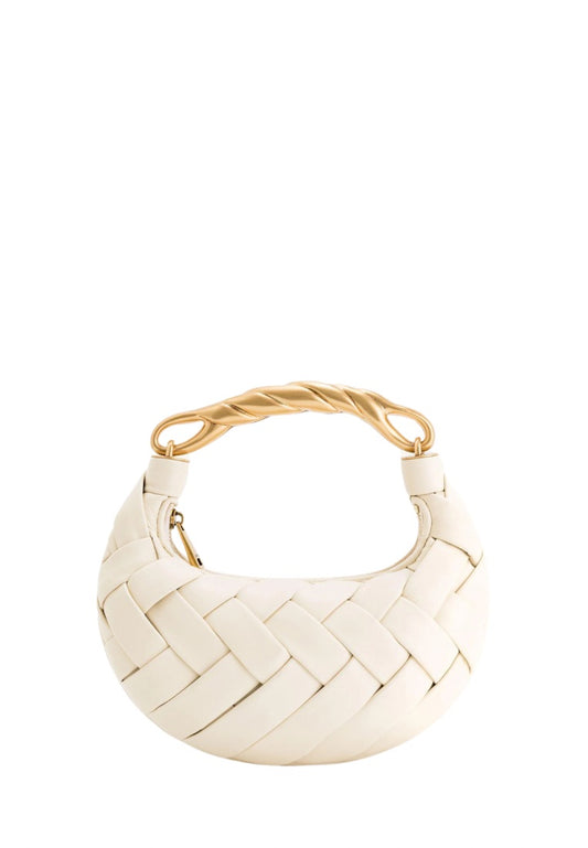 Orla Weave Handbag - White