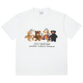 Teddy Bear Doll Friends Short Sleeve T-Shirt White