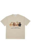Teddy Bear Doll Friends Short Sleeve T-Shirt Beige