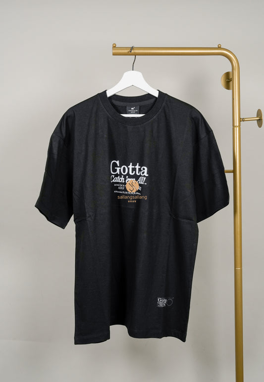 [DEFECT SALE 34] Pokémon GOTTA Short Sleeve T-Shirt Black 2