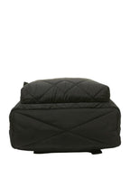 Quilted Nylon Backpack Black