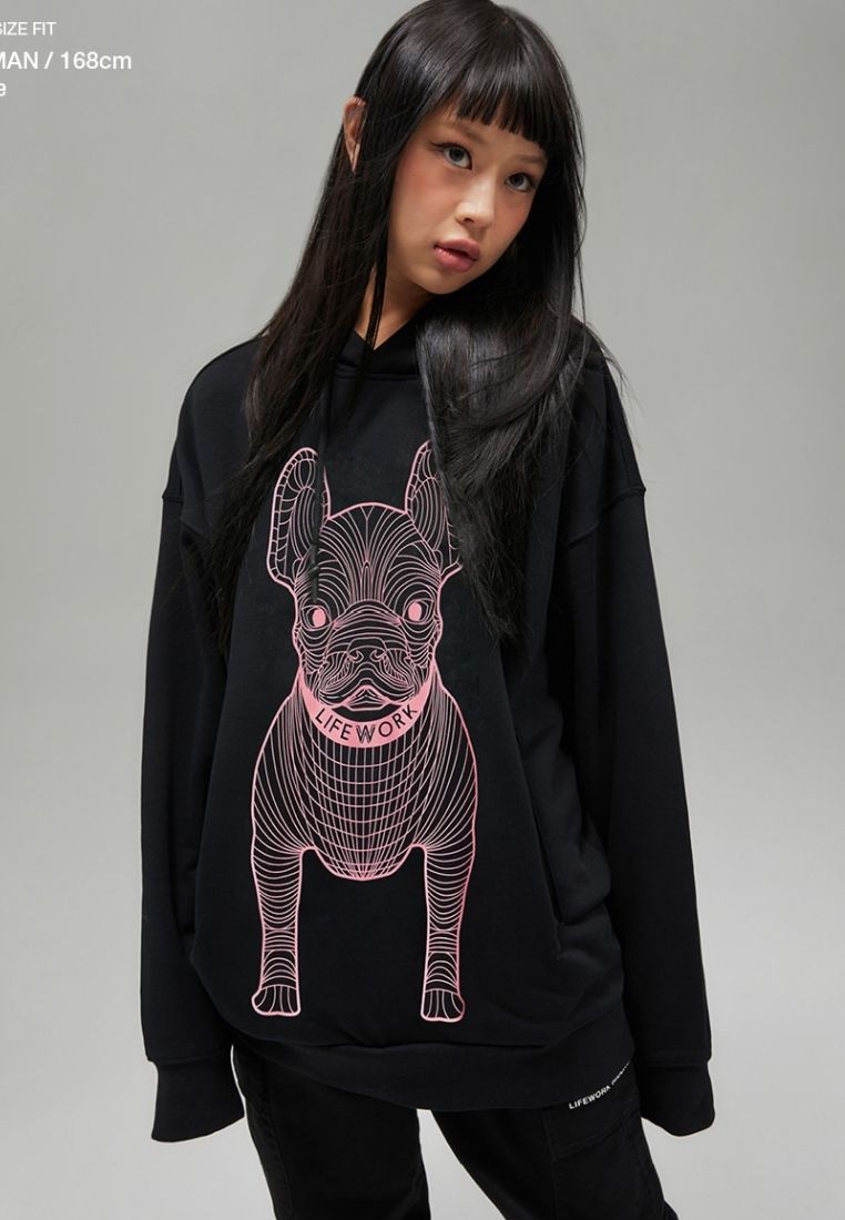 Radog Big Logo Hoodie Multi Black