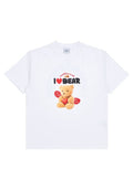 I LOVE TEDDY BEAR Short Sleeve T-Shirt White