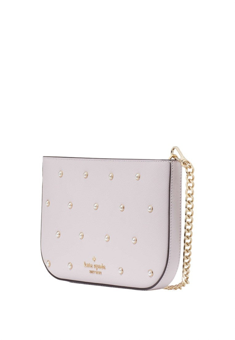 Madison Studded Pearls Pochette Lilac Moonlight Multi