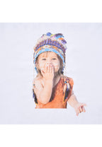 Baby Face Short Sleeve T-Shirt White Indian Boy