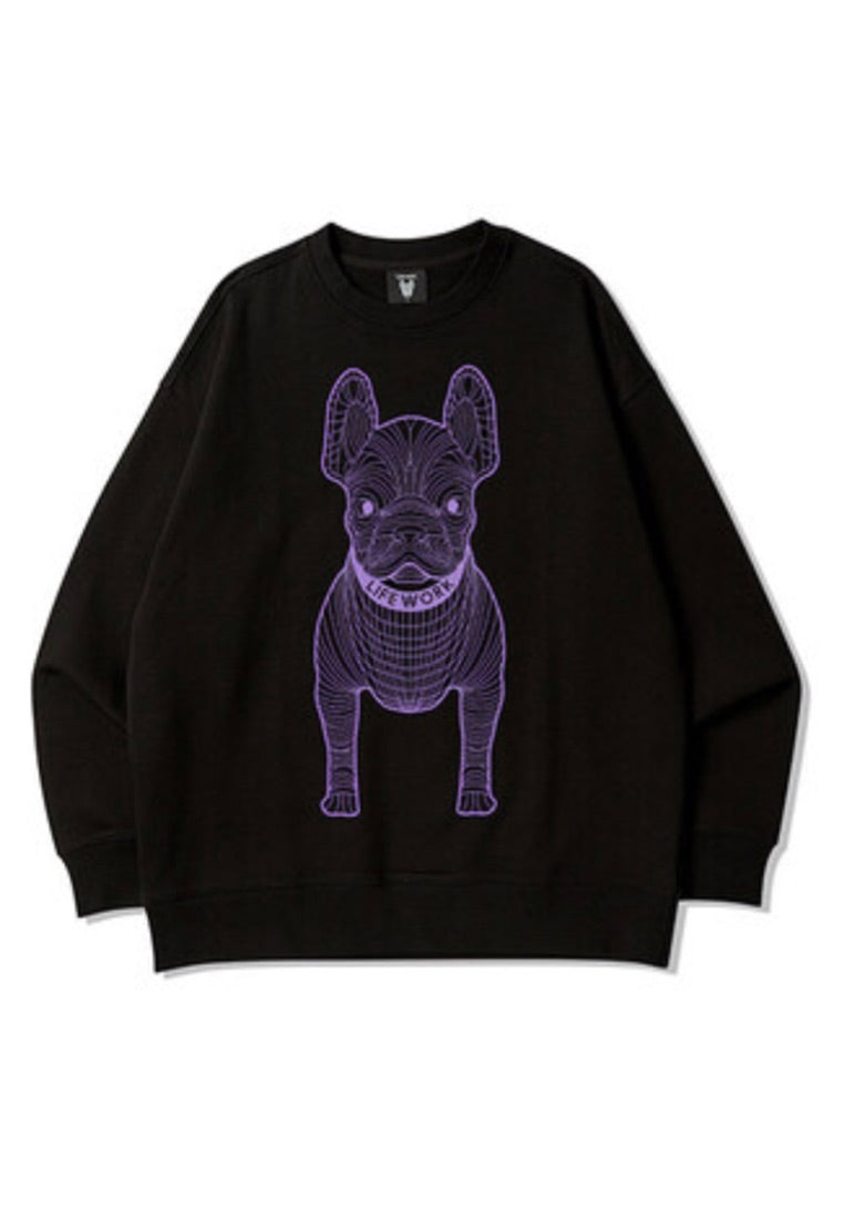 Big Radog Sweatshirt Natural Black