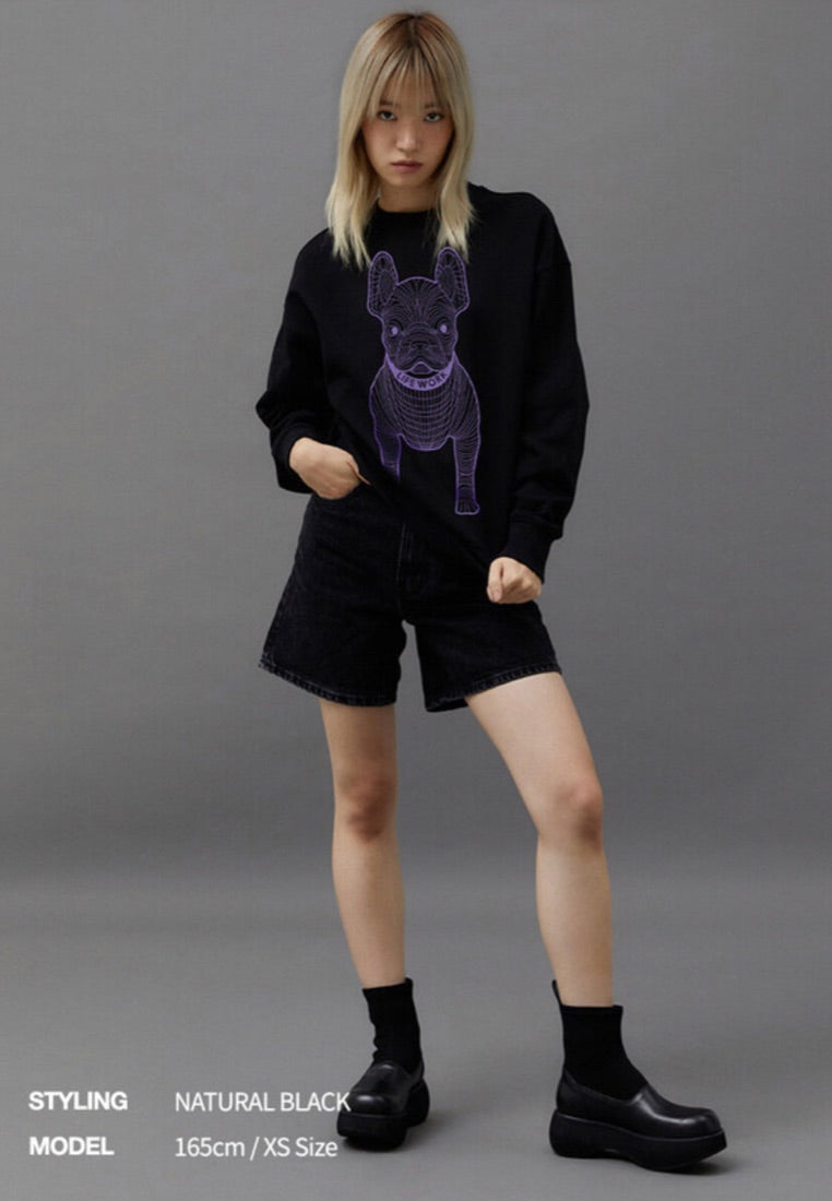 Big Radog Sweatshirt Natural Black