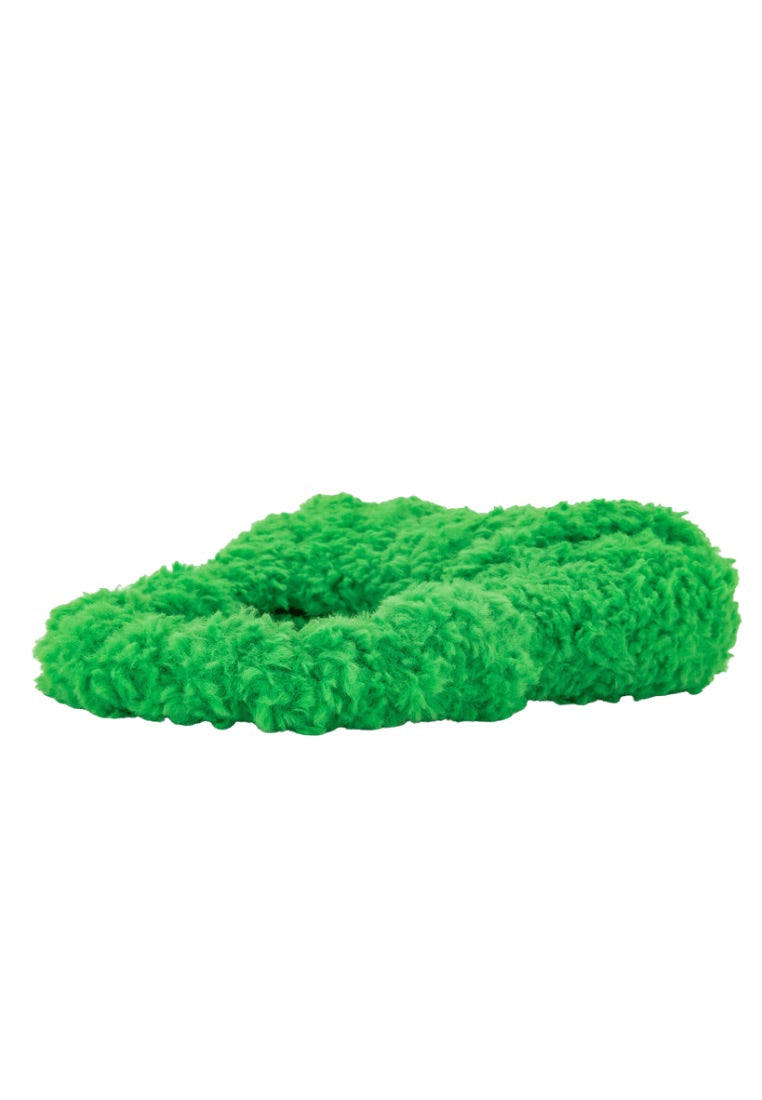 Gabbi Faux Fur Hobo Handbag - Grass Green
