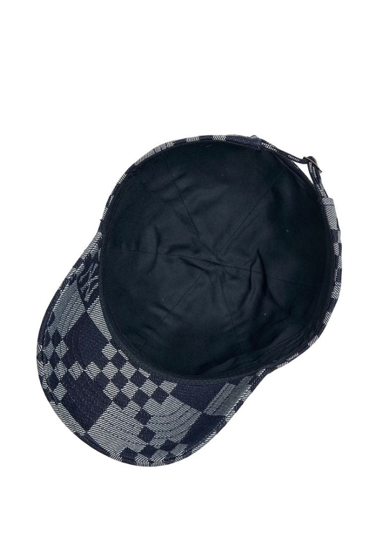 Checker Board Denim-Like Ball Cap NEW YORK YANKEES blue