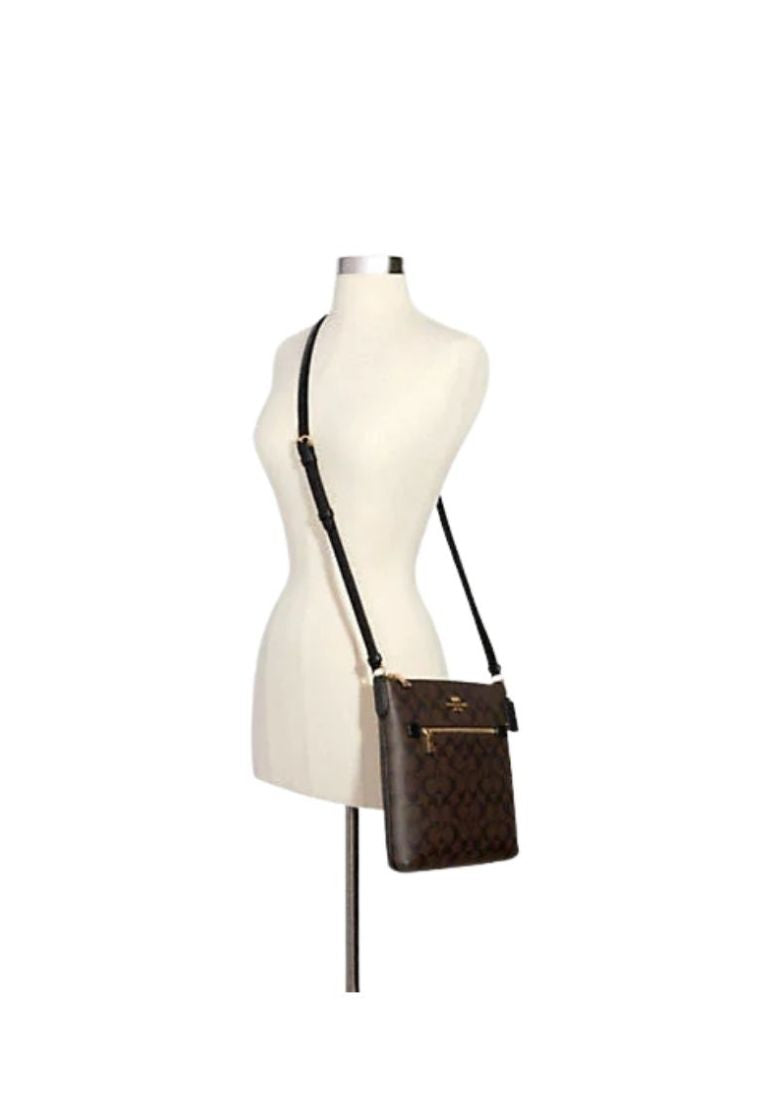Rowan File Bag In Signature Canvas brown black