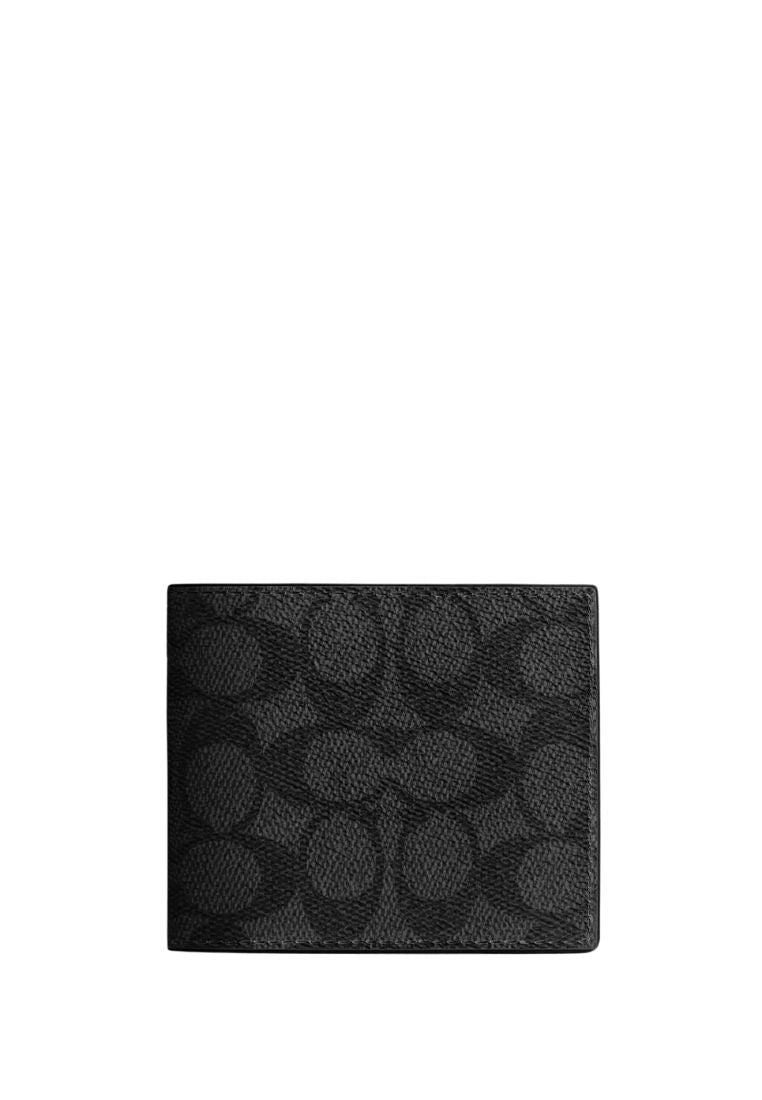 Id Billfold Wallet In Signature Canvas Black