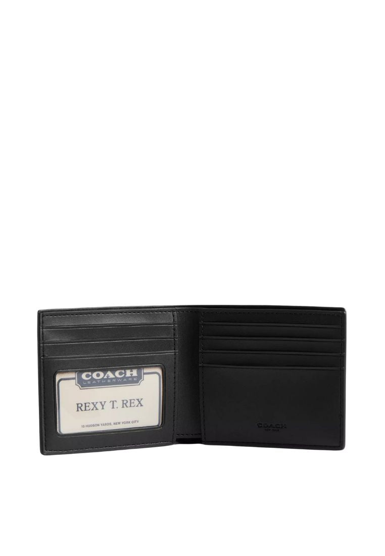 Id Billfold Wallet In Signature Canvas Black