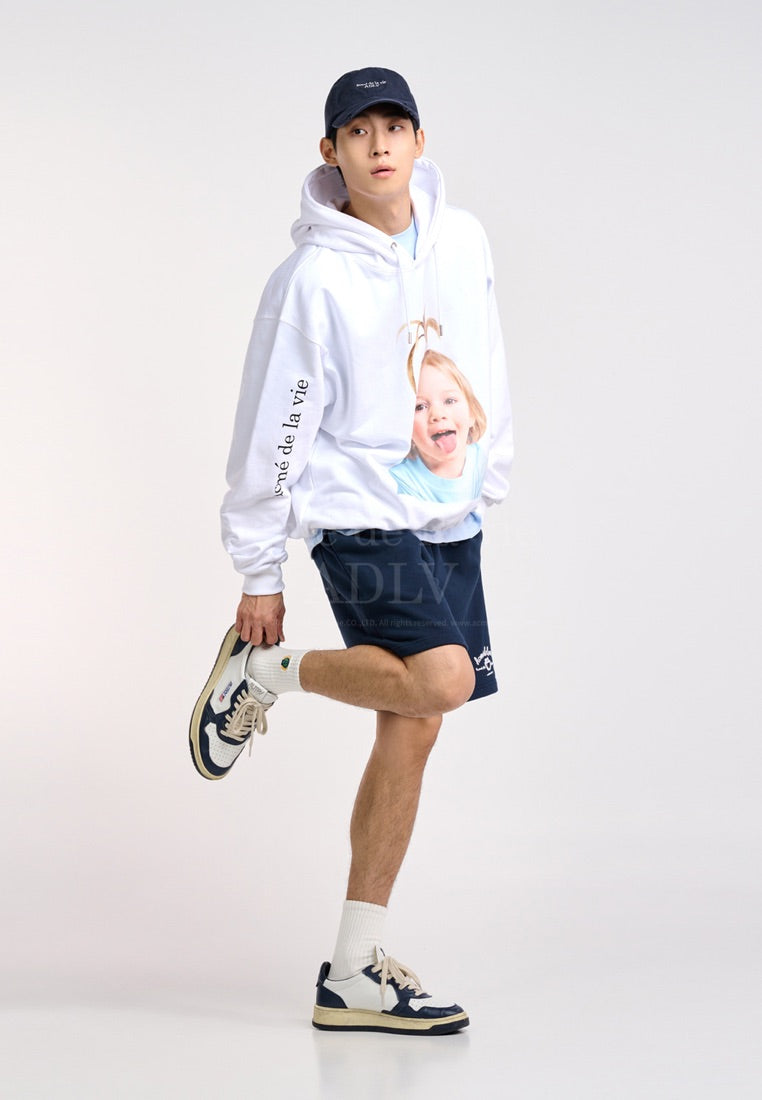 Script Flag Logo Short Pants Navy