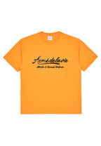 Gel Printing Logo Short Sleeve T-Shirt Orange