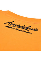 Gel Printing Logo Short Sleeve T-Shirt Orange