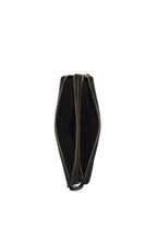 Double Zip Wallet In Signature Canvas Brown Black