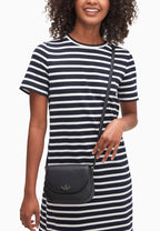 Leila Mini Flap Crossbody Black