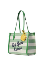 Market Cabana Canvas Medium Tote Green Multi