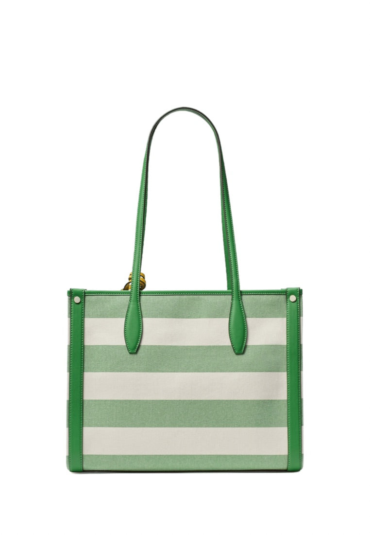 Market Cabana Canvas Medium Tote Green Multi