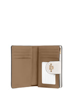 Medium Corner Zip Wallet In Signature Canvas Light Khaki Chalk
