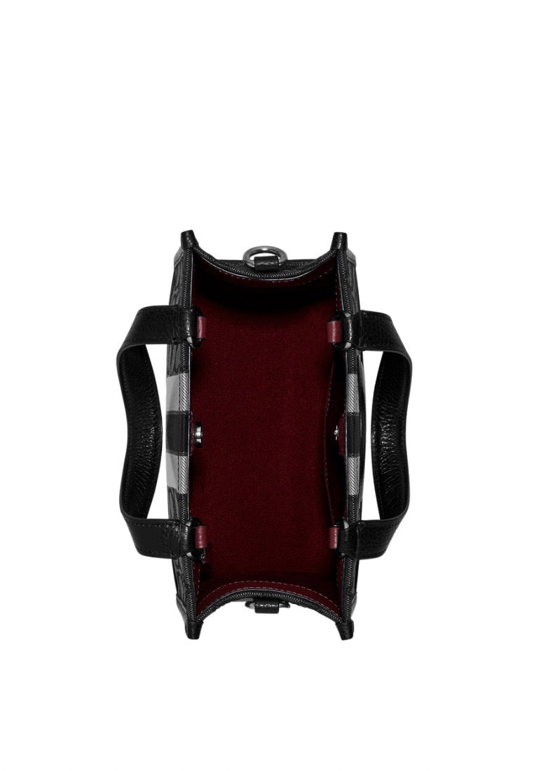 Signature Jacquard Dempsey Tote 22 Black Smoke