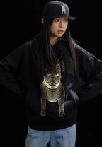 Gold Big Radog Hoodie Black
