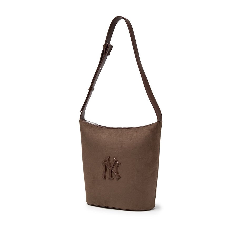 Basic Suede Bucket Bag NY Yankees Brown