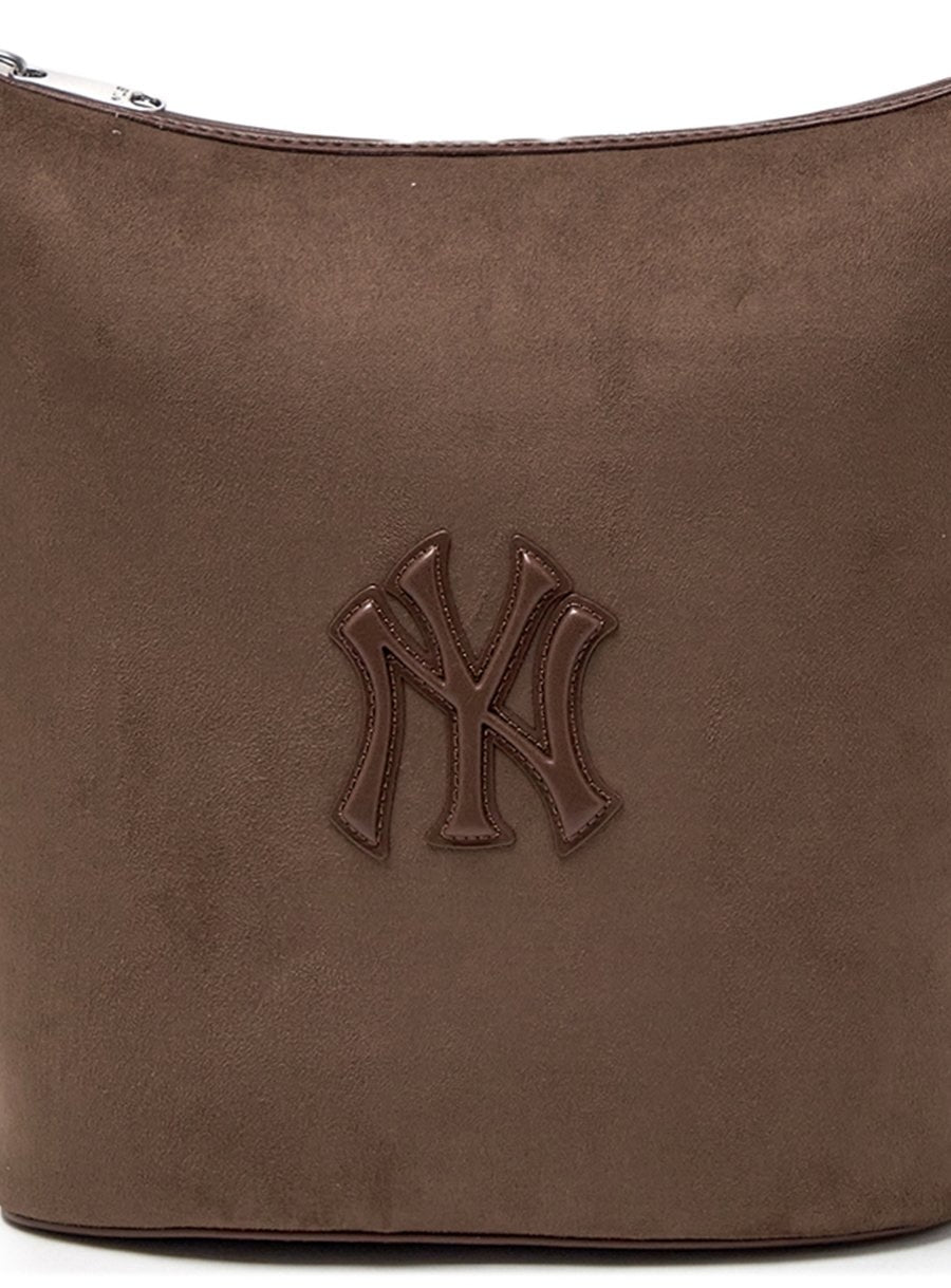 Basic Suede Bucket Bag NY Yankees Brown