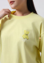 Fuzzy Bear T-Shirt Light Yellow