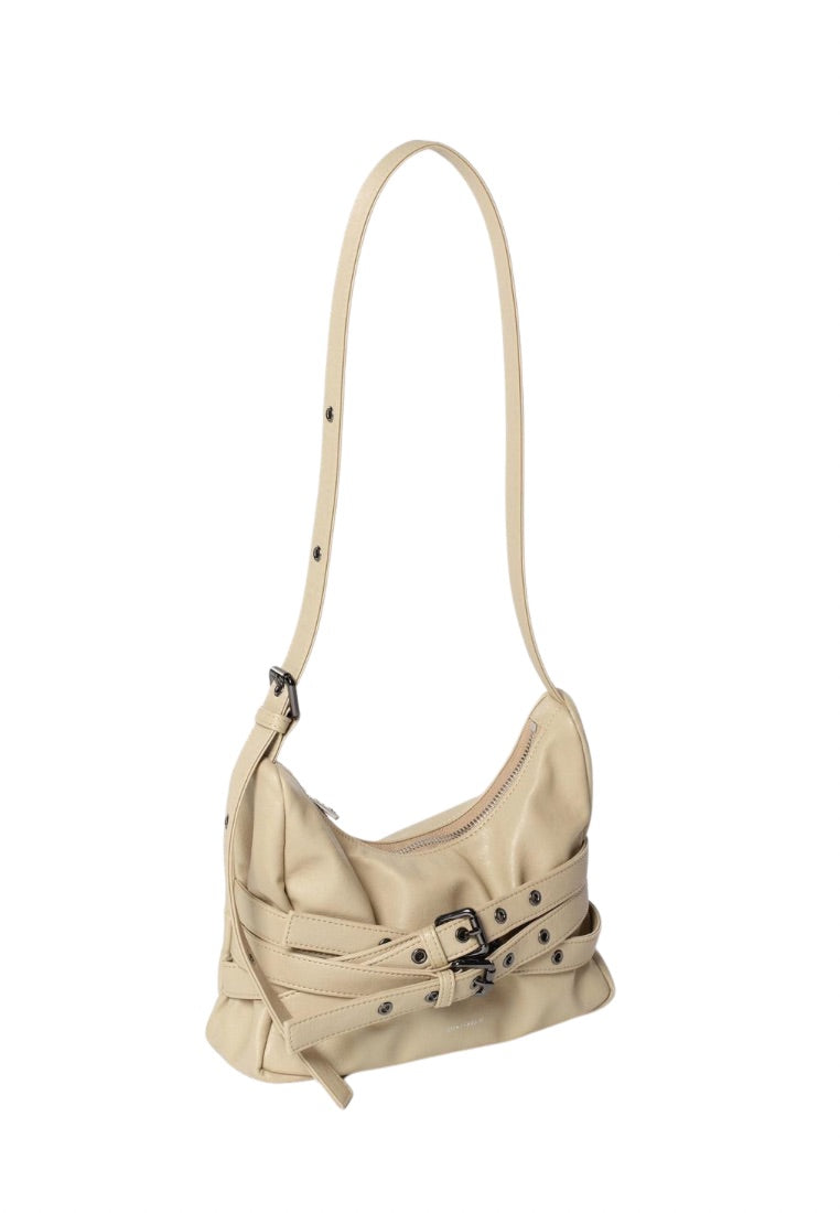 Trio Belt Mug Bag M Nappa Milktea