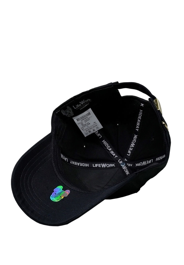 Gold Silicon Standing Radog Cap Black
