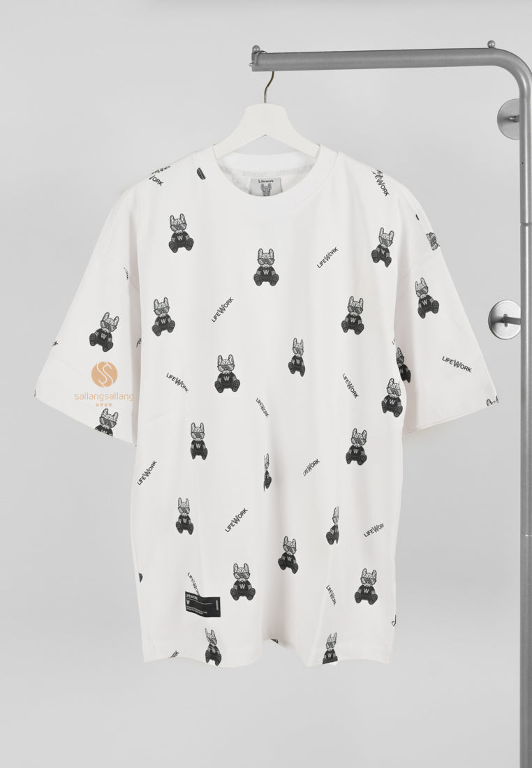 [DEFECT SALE 284] Monogram Glasses Radog Tee White size M